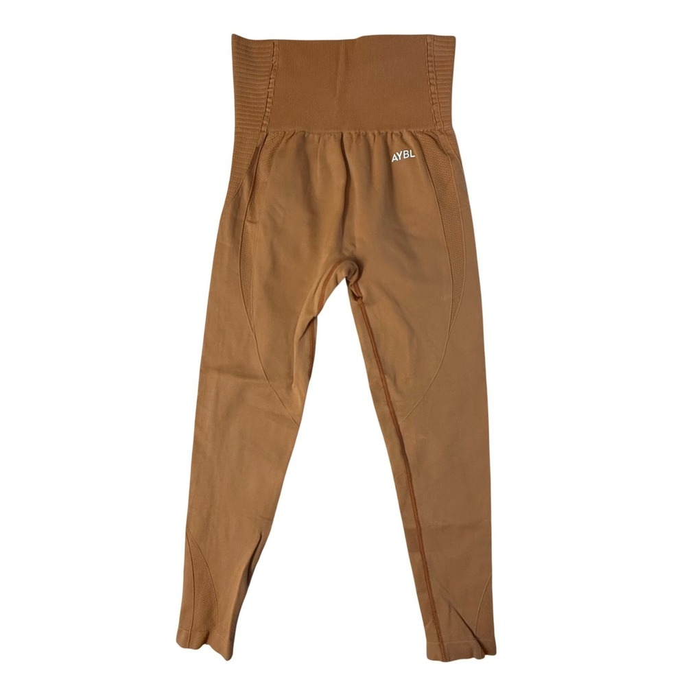 AYBL Balance V2 Seamless Leggings Women Small Caramel Brown Excellent High‎ Rise